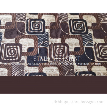 Hot Stamping Flower Print Velvet Fabric